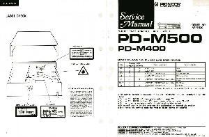 Service manual Pioneer PD-M400, PD-M500 (ARP-1520) ― Manual-Shop.ru
