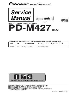 Сервисная инструкция Pioneer PD-M427 ― Manual-Shop.ru