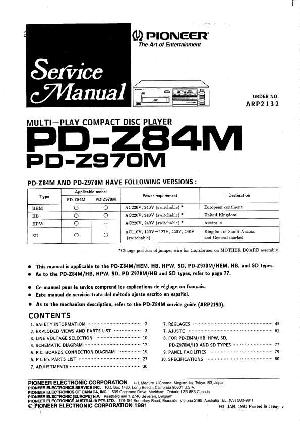 Сервисная инструкция Pioneer PD-Z84M, PD-Z970M ― Manual-Shop.ru