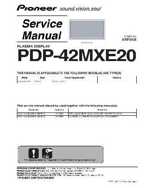 Сервисная инструкция Pioneer PDP-42MXE50 (ARP-3438) ― Manual-Shop.ru