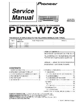 Сервисная инструкция Pioneer PDR-W739 ― Manual-Shop.ru