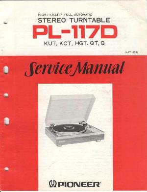 Сервисная инструкция Pioneer PL-117D ― Manual-Shop.ru