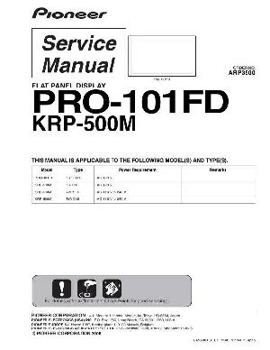 Сервисная инструкция Pioneer PRO-101FD ― Manual-Shop.ru