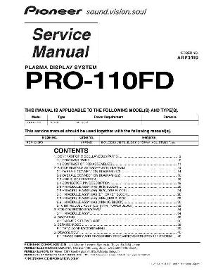 Сервисная инструкция Pioneer PRO-110FD ― Manual-Shop.ru