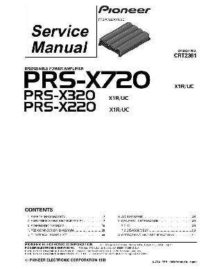 Сервисная инструкция Pioneer PRS-X220, PRS-X320, PRS-X720 ― Manual-Shop.ru