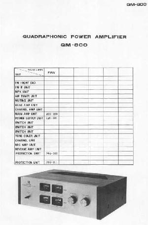 Сервисная инструкция Pioneer QM-800 ― Manual-Shop.ru