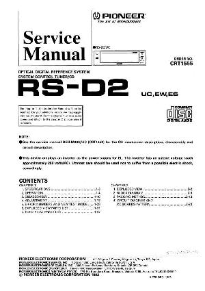 Сервисная инструкция Pioneer RS-D2 ― Manual-Shop.ru