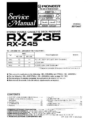 Сервисная инструкция Pioneer RX-Z35, RX-Z45 ― Manual-Shop.ru