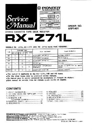 Service manual Pioneer RX-Z71 ― Manual-Shop.ru