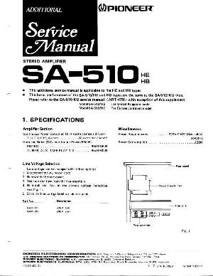 Сервисная инструкция Pioneer SA-510 ― Manual-Shop.ru