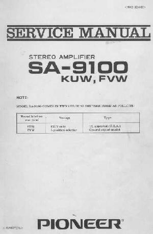 Service manual Pioneer SA-9100 ― Manual-Shop.ru