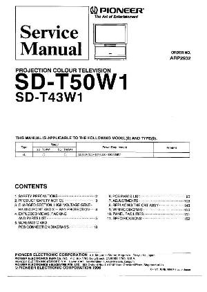 Сервисная инструкция Pioneer SD-T43W1, SD-T50W1 ― Manual-Shop.ru