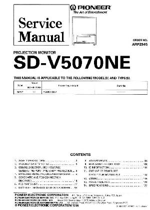 Сервисная инструкция Pioneer SD-V5070NE ― Manual-Shop.ru