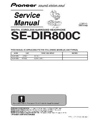 Сервисная инструкция Pioneer SE-DIR800C ― Manual-Shop.ru