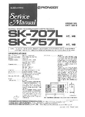 Сервисная инструкция Pioneer SK-707L, SK-757L ― Manual-Shop.ru