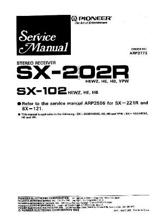 Сервисная инструкция Pioneer SX-102, SX-202R ― Manual-Shop.ru