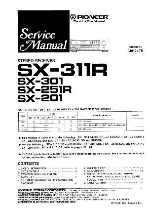 Service manual Pioneer SX-201, SX-251R, SX-301, SX-311R ― Manual-Shop.ru