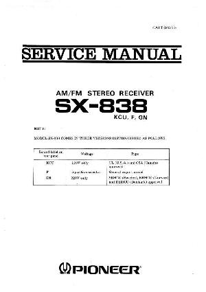 Сервисная инструкция Pioneer SX-838 ― Manual-Shop.ru