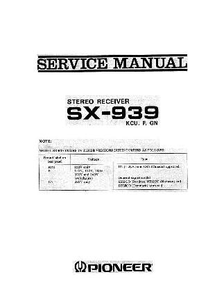 Сервисная инструкция Pioneer SX-939 ― Manual-Shop.ru