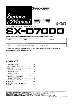 Сервисная инструкция Pioneer SX-D7000 ― Manual-Shop.ru