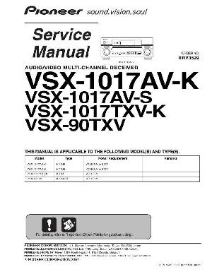 Сервисная инструкция Pioneer VSX-1017AV, VSX-1017TXV, VSX-90TXV ― Manual-Shop.ru