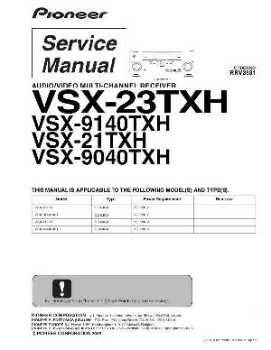 Сервисная инструкция Pioneer VSX-9040TXH, VSX-9140TXH ― Manual-Shop.ru
