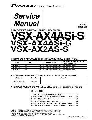 Сервисная инструкция Pioneer VSX-AX2AS, VSX-AX4ASI-S ― Manual-Shop.ru