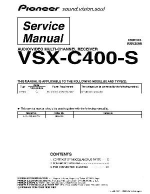 Сервисная инструкция Pioneer VSX-C400-S ― Manual-Shop.ru