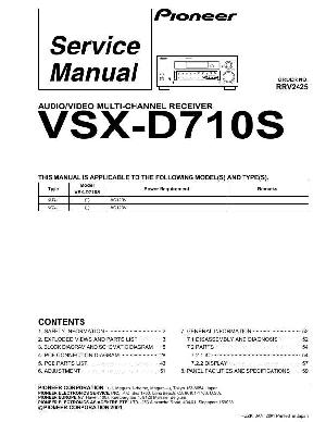 Сервисная инструкция Pioneer VSX-D710S ― Manual-Shop.ru