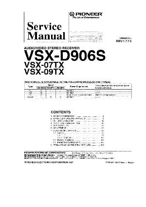 Сервисная инструкция Pioneer VSX-D906S ― Manual-Shop.ru