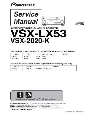 Сервисная инструкция Pioneer VSX-LX53 ― Manual-Shop.ru