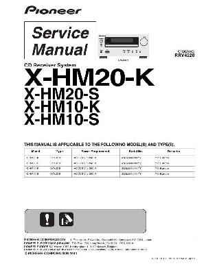 Service manual Pioneer X-HM10, X-HM20 ― Manual-Shop.ru