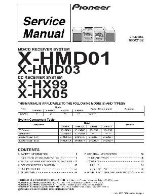 Service manual Pioneer X-HMD01, X-HMD03, X-HX05, X-HX99 ― Manual-Shop.ru