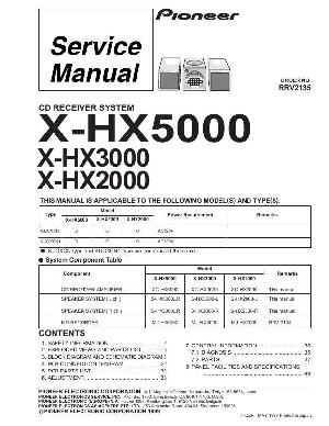 Сервисная инструкция Pioneer X-HX2000, X-HX3000, X-HX5000 ― Manual-Shop.ru
