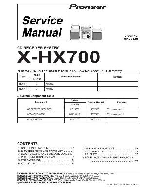 Сервисная инструкция Pioneer X-HX700 ― Manual-Shop.ru