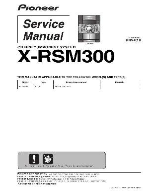 Сервисная инструкция Pioneer X-RSM300 ― Manual-Shop.ru