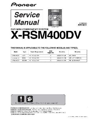 Сервисная инструкция Pioneer X-RSM400DV ― Manual-Shop.ru