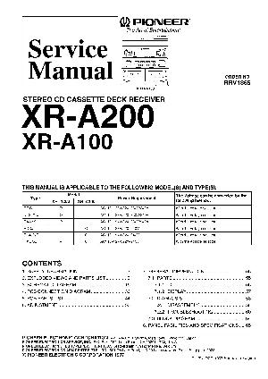 Service manual Pioneer XR-A100, XR-A200 ― Manual-Shop.ru