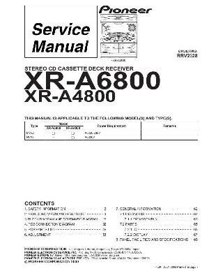 Сервисная инструкция Pioneer XR-A4800, XR-A6800 ― Manual-Shop.ru