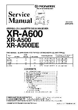 Сервисная инструкция Pioneer XR-A500, XR-A500EE, XR-A600 ― Manual-Shop.ru