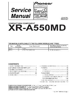 Сервисная инструкция Pioneer XR-A550MD ― Manual-Shop.ru