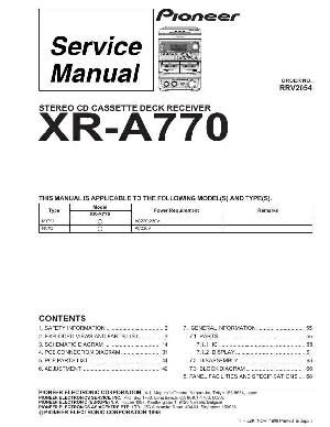 Сервисная инструкция Pioneer XR-A770 ― Manual-Shop.ru
