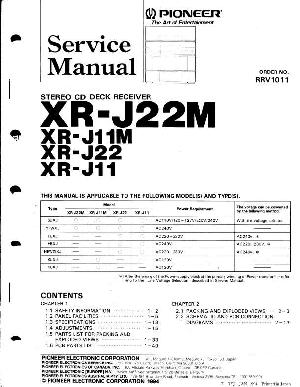 Сервисная инструкция Pioneer XR-J11M, XR-J22M ― Manual-Shop.ru