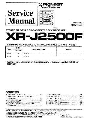 Service manual Pioneer XR-J2500F ― Manual-Shop.ru