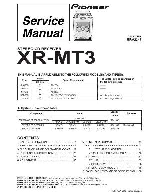 Сервисная инструкция Pioneer XR-MT3 ― Manual-Shop.ru