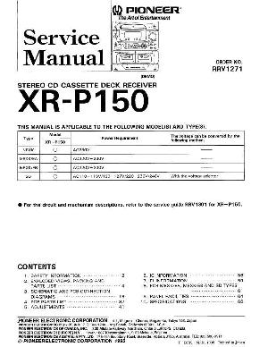 Сервисная инструкция Pioneer XR-P150 ― Manual-Shop.ru