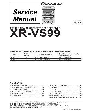 Service manual Pioneer XR-VS99 ― Manual-Shop.ru