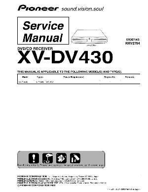 Сервисная инструкция Pioneer XV-DV430 ― Manual-Shop.ru