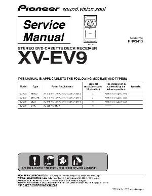Service manual Pioneer XV-EV9 ― Manual-Shop.ru