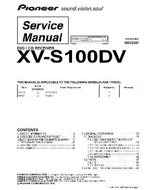 Service manual Pioneer XV-S100DV ― Manual-Shop.ru